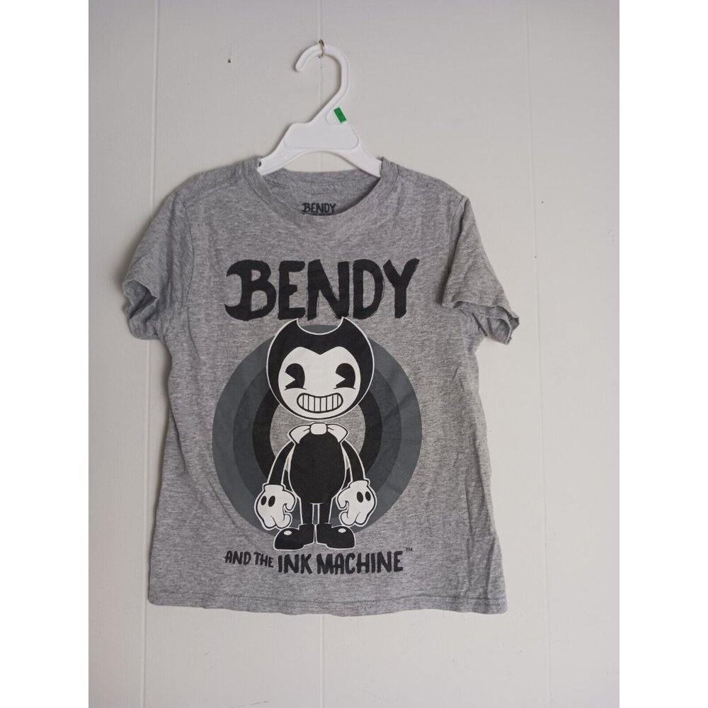Bendy and the Ink Machine T-shirt Black Gray youth Boys Size XS